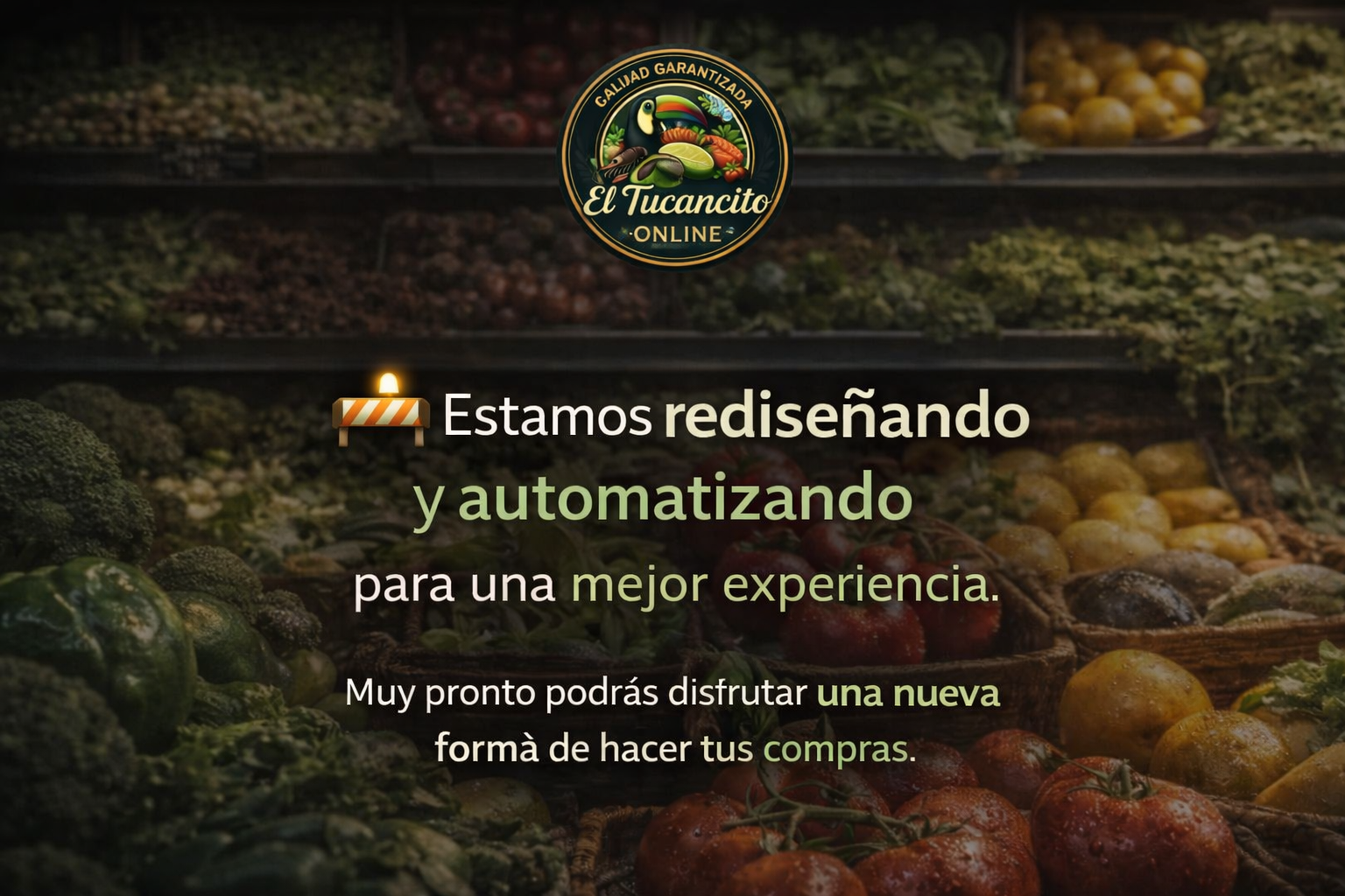 Estamos trabajando en algo nuevo